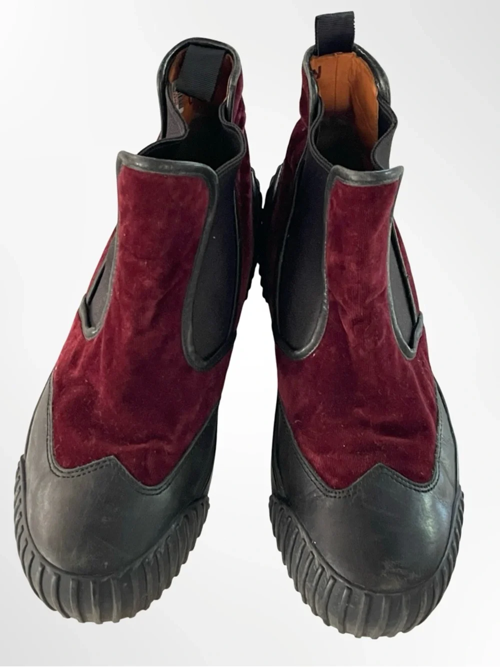 Marc By Marc Jacobs Men's Burgundy Suede Chukka Boots in 40